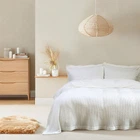 Вафельне покривало Lotus Home - Rius off white молочний 180*240