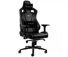 Комп'ютерне крісло для геймера Noblechairs Epic real leather black (NBL-RL-BLA-001)