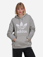 Худі оверсайз жіноче Adidas H33589 40 Сіре (4064055600383) - зображення 1