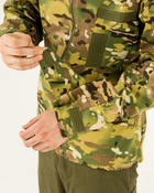 Куртка куртка мультикам літня чоловіча камуфляжна з капюшоном, з липучками під шеврони 56 - зображення 8