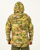 Ветровка куртка мультикам летняя мужская камуфляжная с капюшоном, с липучками под шевроны 48 - изображение 4