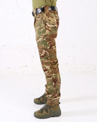 Брюки мужские камуфляжные хлопок Мультикам с усиленными коленями и резинками под коленом 48 - изображение 3