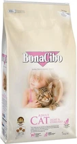 Сухий корм для кішок BonaCibo Light & Sterilized для стерилізованих з м'ясом курки, анчоусами та рисом