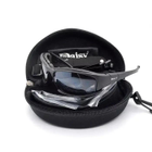 Защитные военные тактические очки с поляризацией Daisy X7 Black + 4 комплекта линз - изображение 5