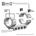 Крепление-моноблок Warne Skyline Precision Mount. d - 34 мм. Medium. Picatinny - изображение 3