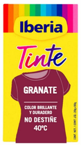 Barwnik do odzieży Iberia Tinte Ropa No Destiñe 40 Bordowy 70 g (8411660211125) - obraz 1
