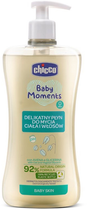 Płyn do mycia ciała i włosów Chicco Baby Moments delikatny 0 m + 500 ml (8058664138456) - obraz 1