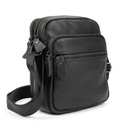 Кожаный небольшой мессенджер на два отделения Tiding Bag M56-2004A