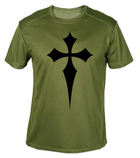 Футболка потоотводящая военная ВСУ с принтом "Крест" в оливе XL - изображение 1
