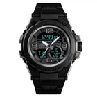 Часы наручные 1452BK SKMEI с подсветкой, BLACK-BLACK
