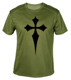 Футболка потовідвідна армійська ЗСУ з принтом "Хрест" в оливі XXL - зображення 1