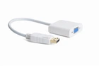 Адаптер Cablexpert DisplayPort - VGA (M/F), 0.15 м, білий (A-DPM-VGAF-02-W) пакет