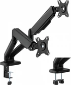 Настольное крепление для двух мониторов OfficePro MA412B с пружиной 17-32" 2-9 кг Black ($OM409544) - Уценка
