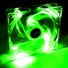 Вентилятор AKYGA 12 см LED Molex 120x120 мм Зелений (AW-12A-BG) - зображення 2