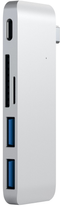 USB-хаб Satechi Type-C USB 3.0 Passthrough Hub Silver (ST-TCUPS) - зображення 4