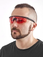 Защитные баллистические очки Wiley X Saber Advanced 3 линзы (Grey/Rust/Vermilion) Black (9300001) - изображение 5