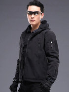 Куртка тактична Pave Hawk Soft Shell 2XL Чорна (24100024231) - зображення 4