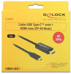 Kabel Delock USB Type-C - HDMI 2 m Black (4043619852598) - obraz 2
