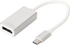 Адаптер Digitus USB Type-C - Displayport 0.2 м White (DA-70844) - зображення 1