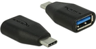 Adapter Delock USB Type-C - USB Type-A Black (4043619655199) - obraz 1