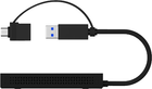 Adapter Icy Box 2 x HDMI - USB Type-A + USB Type-C Black (IB-SPL1029AC) - obraz 1