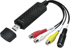 Adapter LogiLink USB Type-A - 3 x RCA Black (4052792067989) - obraz 1