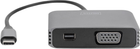 Adapter Digitus USB Type-C - mini-DisplayPort + VGA 0.2 m Silver (DA-70825) - obraz 2