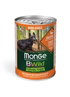 Влажный корм для собак Monge Dog Wet Bwild Mini Adult c уткой, тыквой и цукини