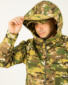 Ветровка куртка мультикам летняя мужская камуфляжная с капюшоном, с липучками под шевроны 52 - изображение 7