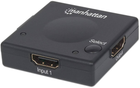 2-portowy przełącznik HDMI Manhattan 1080p Czarny (766623207911) - obraz 3