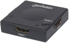 2-portowy przełącznik HDMI Manhattan 1080p Czarny (766623207911) - obraz 3