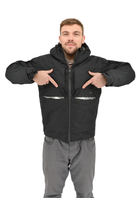 Тактична куртка Eagle зимова з підкладкою Omni-Heat та силіконовим утеплювачем XL Black (AW010768) - зображення 8
