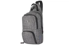 Городской рюкзак-слинг Wenger Cross Body Bag 8л с ручкой для переноски Угольно-серый (605029)