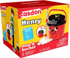 Zestaw do czyszczenia Casdon Henry Mop & Bucket Czerwony (5011551000680) - obraz 1
