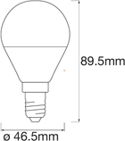 Світлодіодна лампа LEDVANCE CLASSIC Р40 SMART+ RGBW 5W E14 Dim (4058075485631) - зображення 2