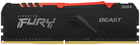Оперативна пам'ять Kingston Fury DDR4-3733 8192 MB PC4-29864 Beast RGB Black (KF437C19BBA/8) - зображення 1