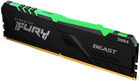 Оперативна пам'ять Kingston Fury DDR4-2666 16384 MB PC4-21300 Beast RGB Black (KF426C16BB1A/16) - зображення 3