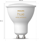 Лампа розумна Philips Hue GU10 5W 2200K-6500K Tunable white 2 шт. (8719514340121) - зображення 5