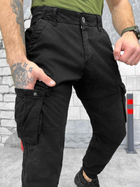 Зимові чорні штани Loshan Угорщина манжет 34 - зображення 5