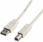 Kabel Value USB Type-A - USB Type-B 4.5 m Beige (7611990157372) - obraz 1