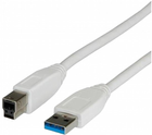 Kabel Value USB Type-A - USB Type-B 3 m Beige (7611990199549) - obraz 1