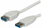 Kabel Value USB Type-A - USB Type-A 0.8 m Beige (7611990199556) - obraz 1