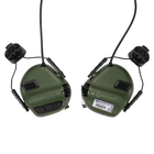 Активні захисні навушники Earmor M31H MARK3 ARC (FG) Olive з кріпленням на шолом (96-00046) - зображення 4