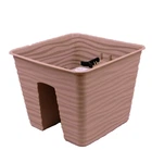 Горщик балконний Сахара кашпо на перила-27 бежевий Form-Plastic