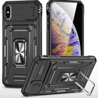 Удароміцний чохол Camshield Army Ring Apple iPhone X / XS (5.8") Чорний / Black Без бренду