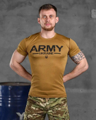 Тактична чоловіча футболка ARMY потовідвідна 2XL койот (85516) - зображення 1
