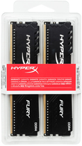 Оперативна пам'ять HyperX DDR4-2666 8192MB PC4-21300 (Kit of 2x4096) Fury Black (HX426C16FB3K2/8) - зображення 4