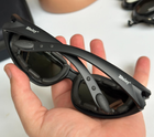 Тактические очки - маска Tactic защитные очки со сменными линзами с боксом Черный (Daisy C5) - изображение 7