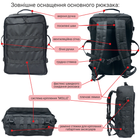 Рюкзак тактичний рятувальника сапера медика DERBY RBM-6 чорний - зображення 5