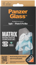 Захисне скло PanzerGlass Matrix Screen Protector with D3O для Apple iPhone 15 Pro Max / Ultra-Wide Fit w. AlignerKit (5711724028205) - зображення 4